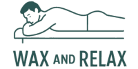 a transparent logo showing a client on a massage table 